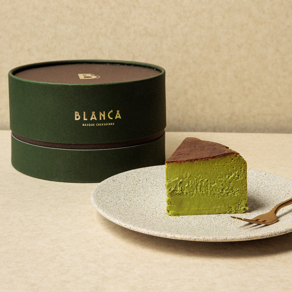 抹茶のバスクチーズケーキ