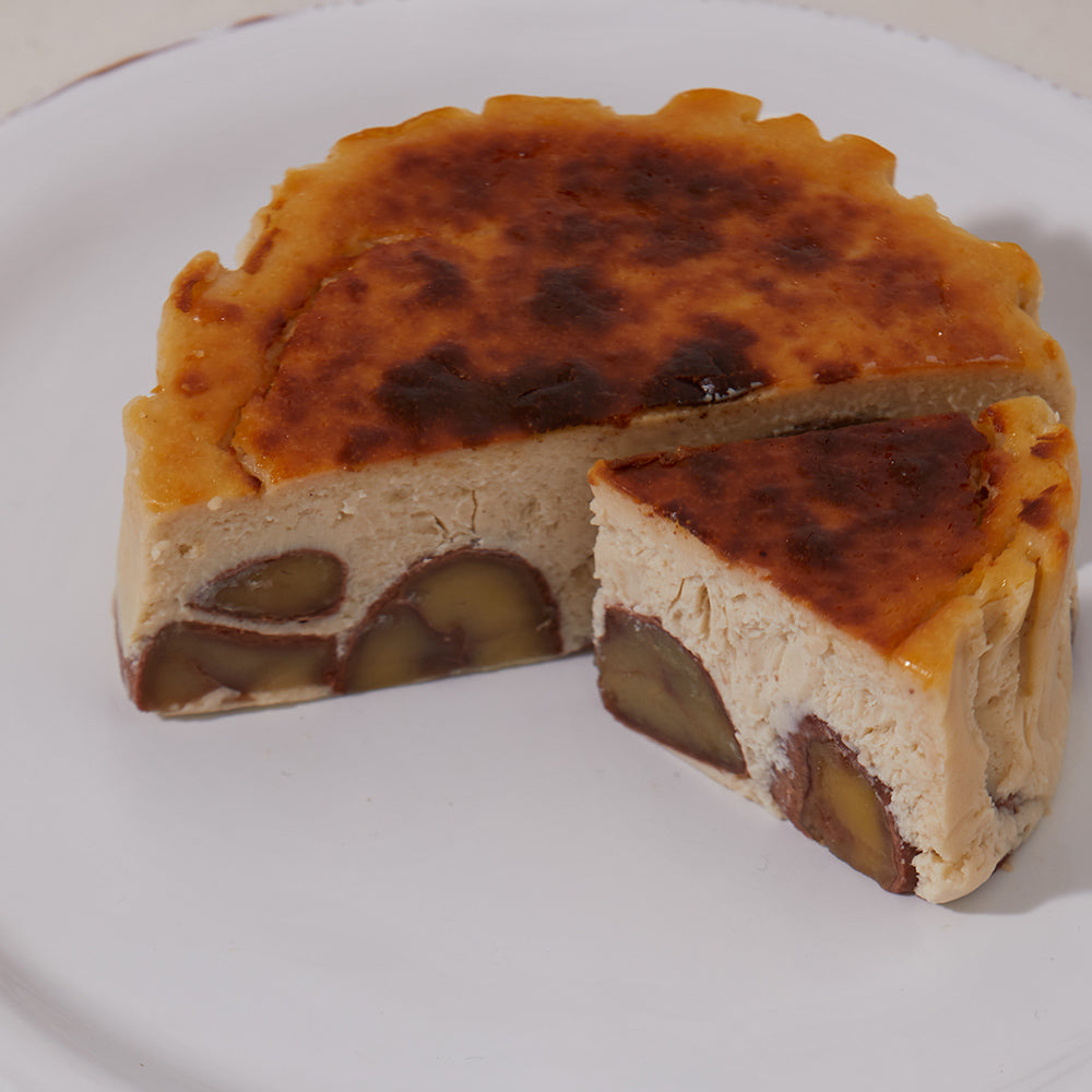 和栗のバスクチーズケーキ
