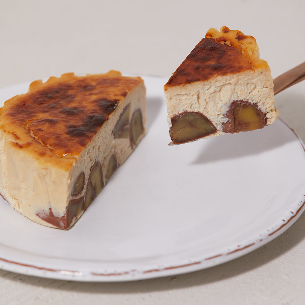 和栗のバスクチーズケーキ
