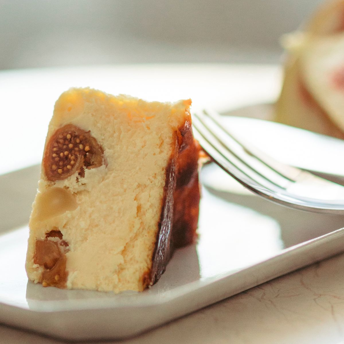 無花果のバスクチーズケーキ