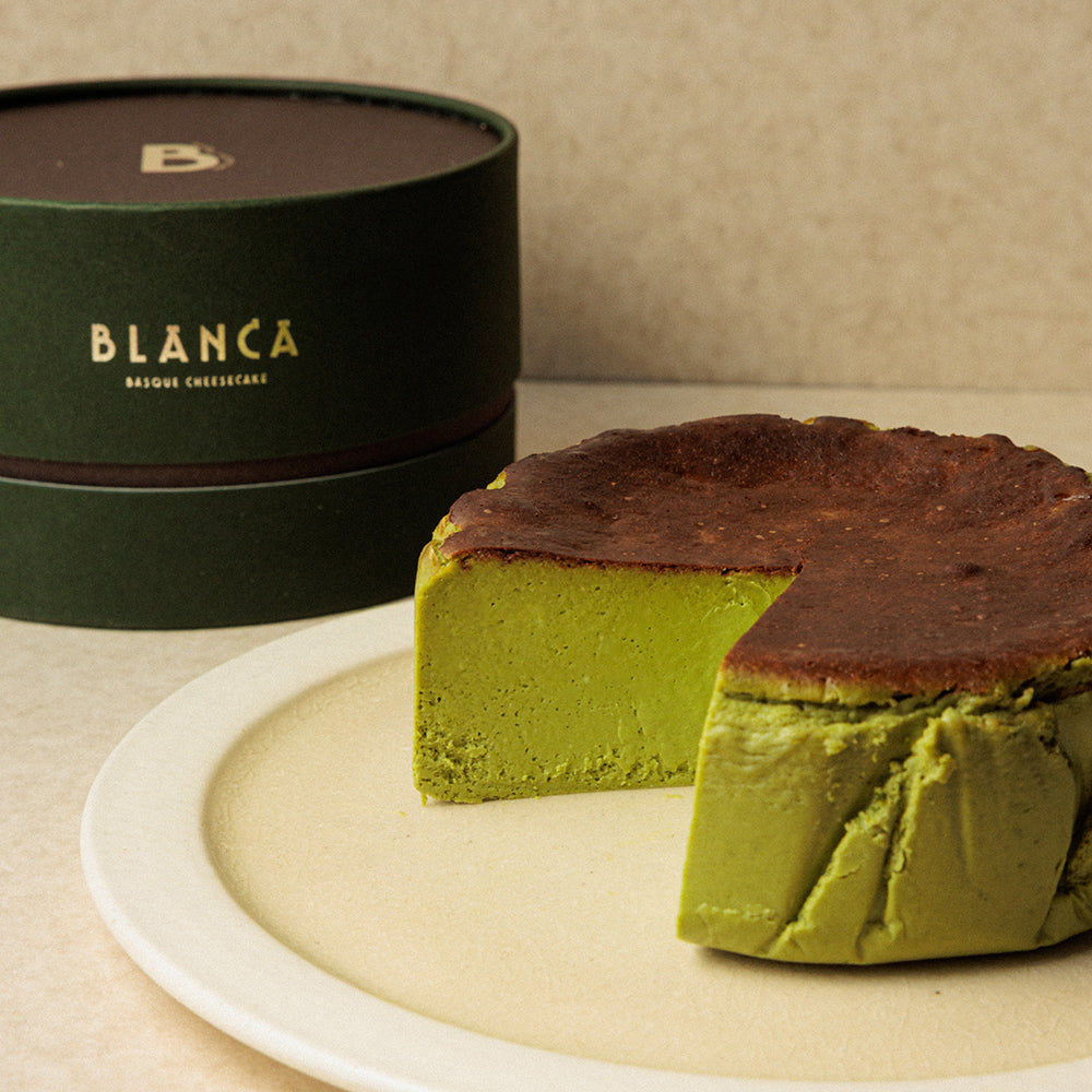 抹茶のバスクチーズケーキ